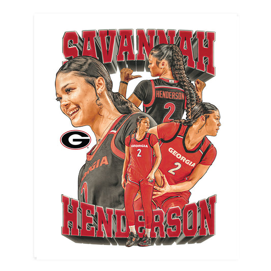 Georgia - NCAA Women's Basketball : Savannah Henderson - Poster 20x24-0