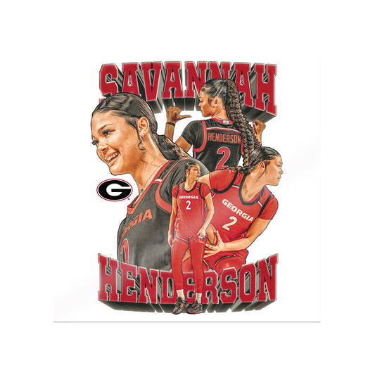 Georgia - NCAA Women's Basketball : Savannah Henderson - Sticker-0