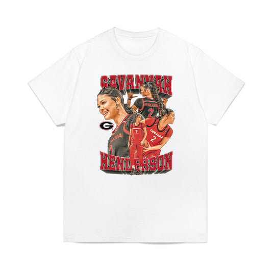 Georgia - NCAA Women's Basketball : Savannah Henderson - Premium T-Shirt-0