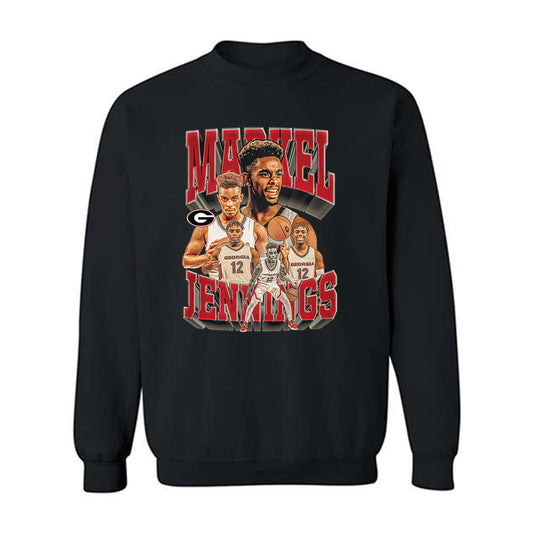 Georgia - NCAA Men's Basketball : Markel Jennings - Crewneck Sweatshirt-0