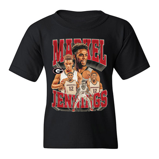 Georgia - NCAA Men's Basketball : Markel Jennings - Youth T-Shirt-0