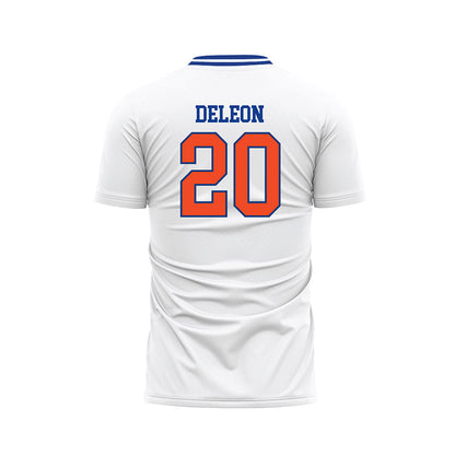 Florida - NCAA Women's Soccer : Anna Deleon - Retro White Soccer Jersey-1