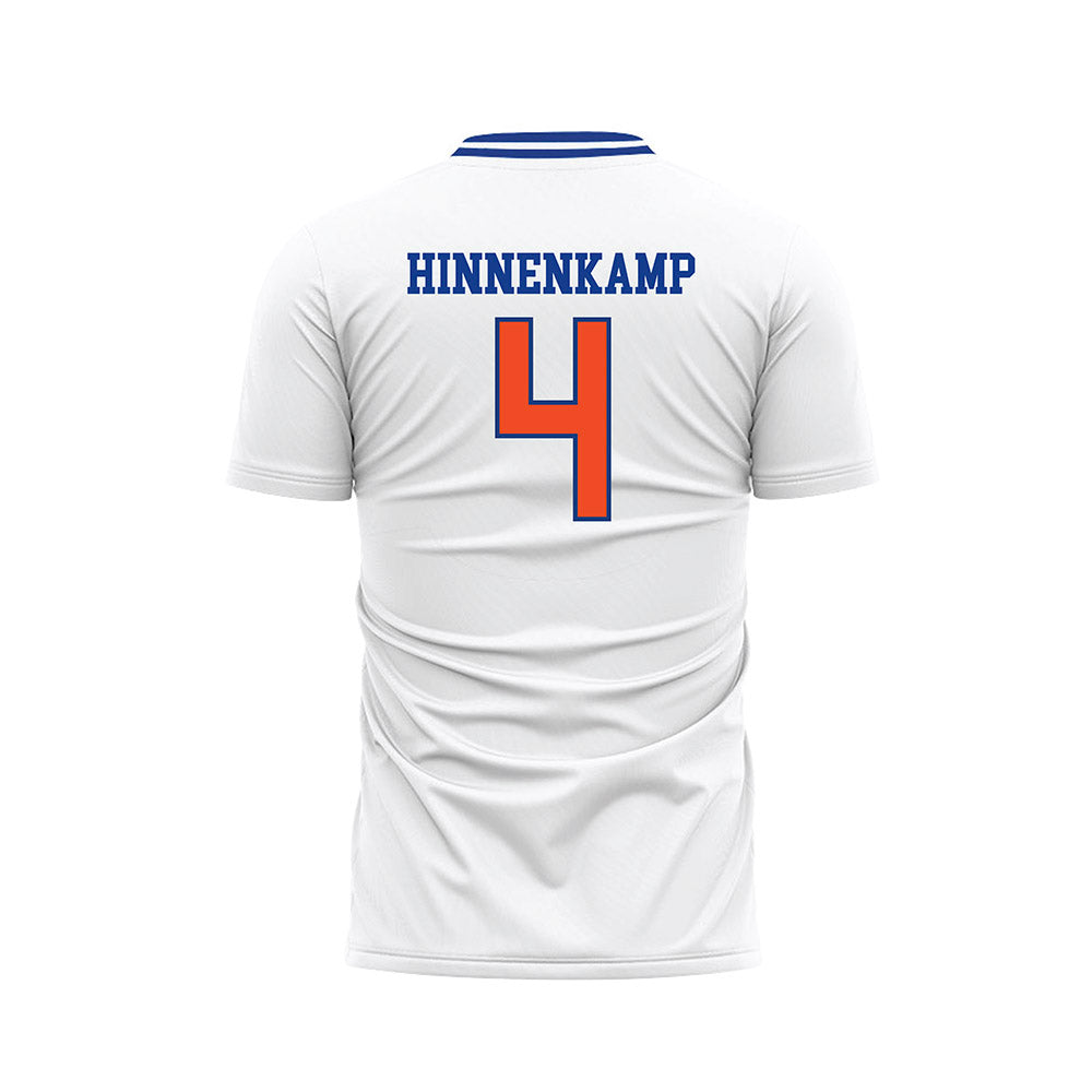 Florida - NCAA Women's Soccer : Megan Hinnenkamp - Retro White Soccer Jersey-1