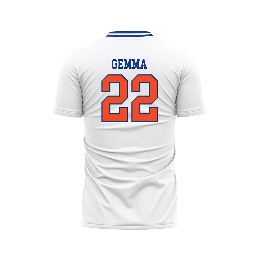 Florida - NCAA Women's Soccer : Abigail Gemma - Retro White Soccer Jersey-1