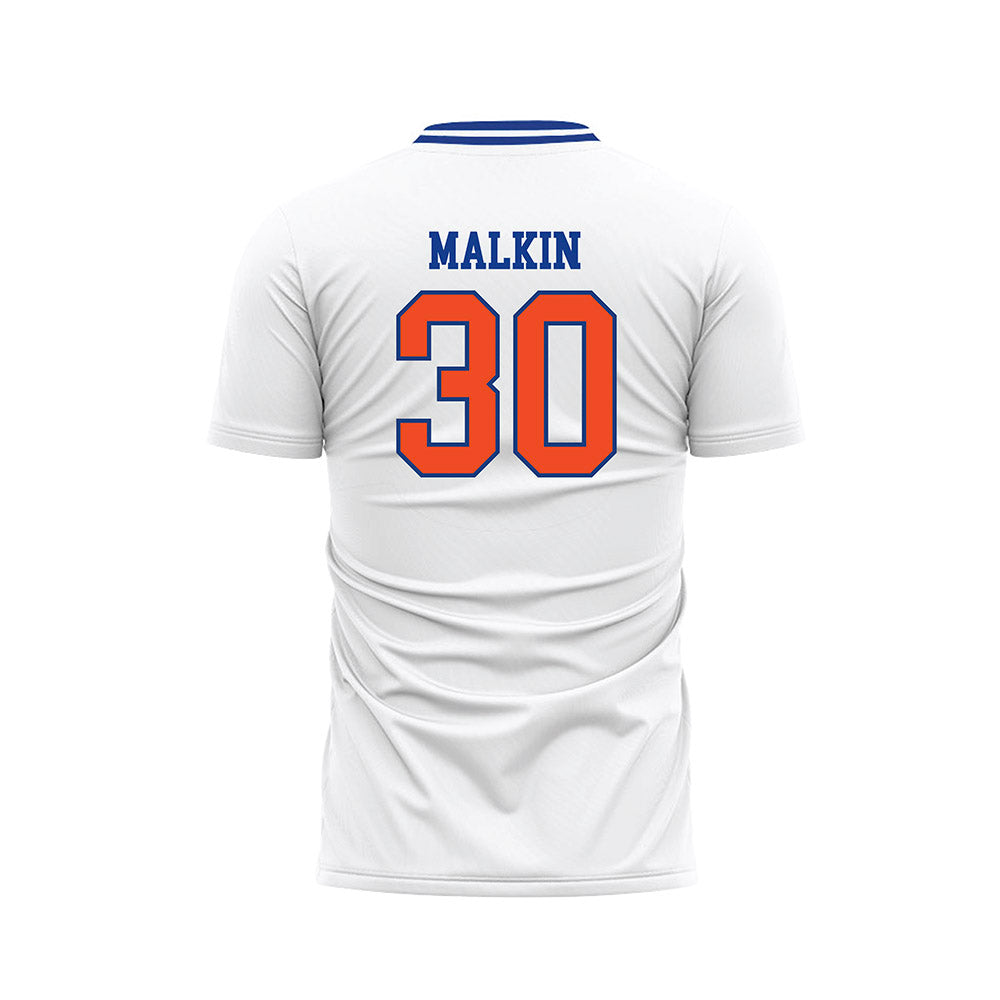 Florida - NCAA Women's Soccer : Amelia Malkin - Retro White Soccer Jersey-1
