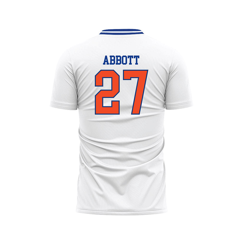 Florida - NCAA Women's Soccer : Norah Abbott - Retro White Soccer Jersey-1