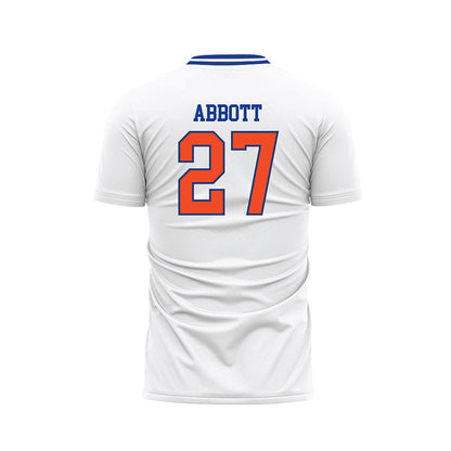 Florida - NCAA Women's Soccer : Norah Abbott - Retro White Soccer Jersey-1
