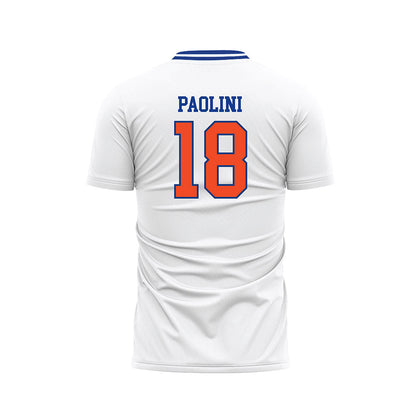 Florida - NCAA Women's Soccer : Ava Paolini - Retro White Soccer Jersey-1