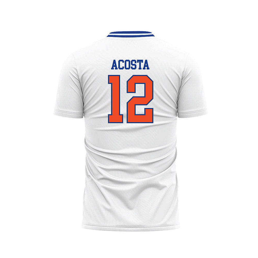 Florida - NCAA Women's Soccer : Ryleigh Acosta - Retro White Soccer Jersey-1