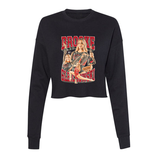 Georgia - NCAA Women's Gymnastics : Brooke Gleichowski - Player Collage Women's Cropped Crew Fleece-0