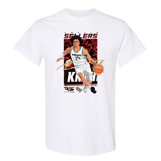 Central Florida - NCAA Men's Basketball : Jaylin Sellers - Individual Caricature T-Shirt-0