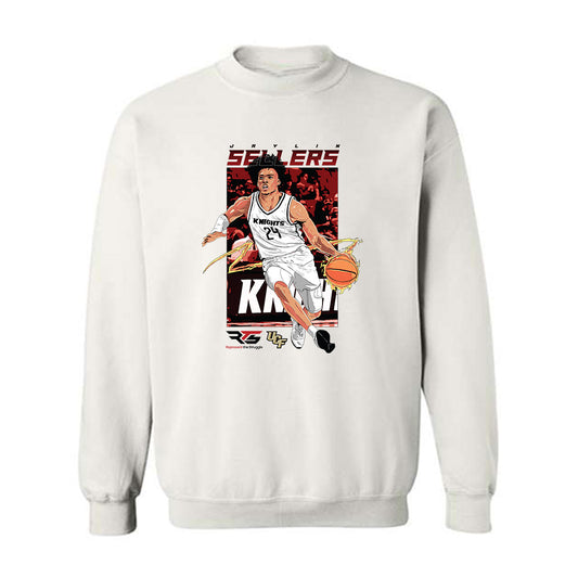 Central Florida - NCAA Men's Basketball : Jaylin Sellers - Individual Caricature Crewneck Sweatshirt-0