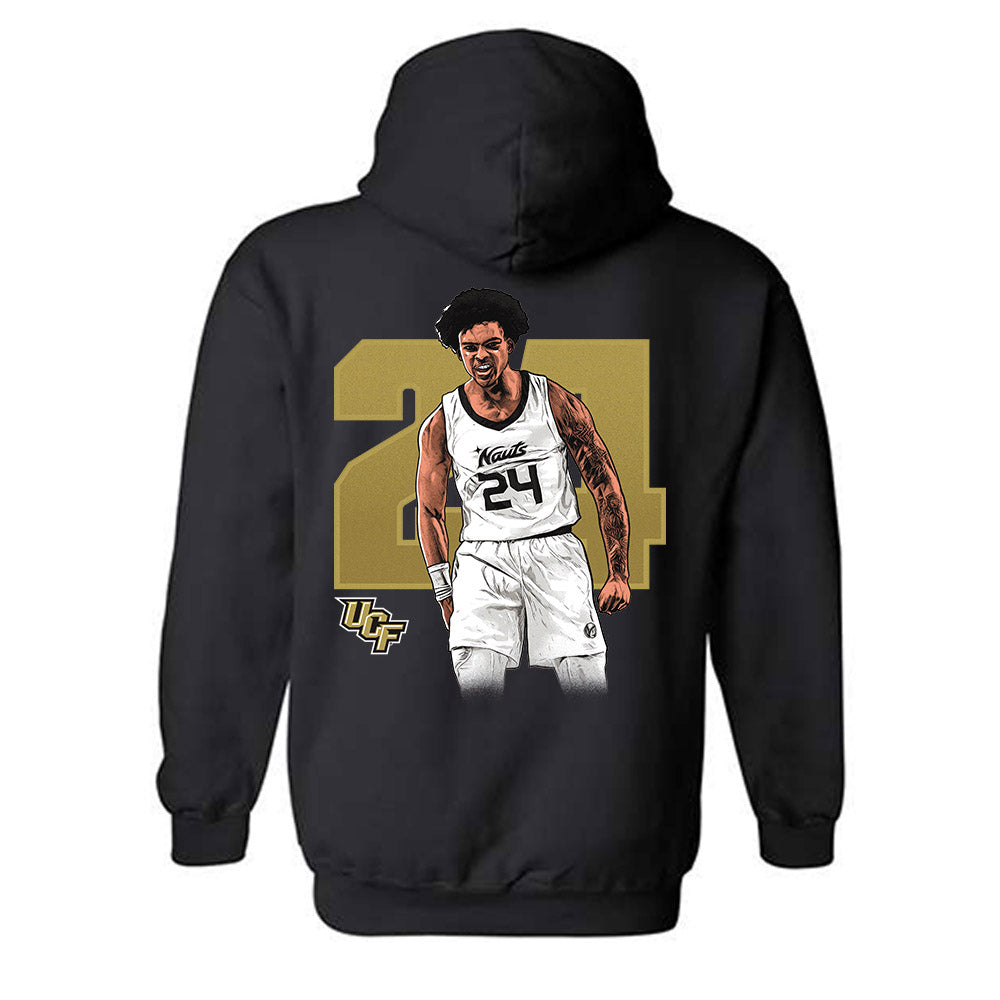 Central Florida - NCAA Men's Basketball : Jaylin Sellers - Individual Caricature Hooded Sweatshirt-1