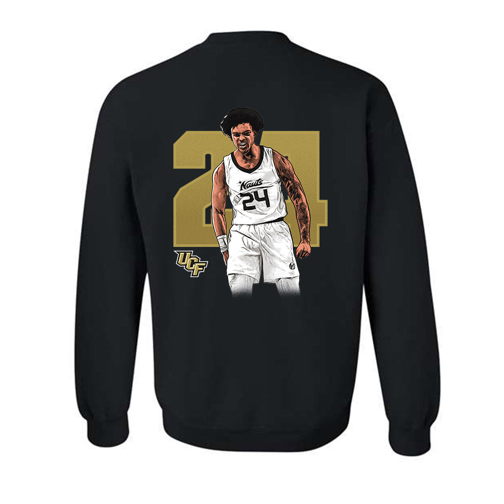 Central Florida - NCAA Men's Basketball : Jaylin Sellers - Individual Caricature Crewneck Sweatshirt-1