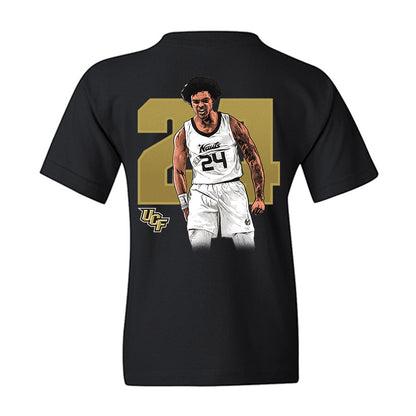 Central Florida - NCAA Men's Basketball : Jaylin Sellers - Individual Caricature Youth T-Shirt-1