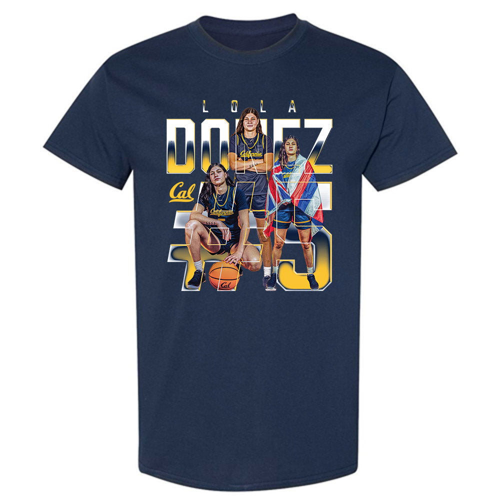 UC Berkeley - NCAA Women's Basketball : Lola Donez - Player Collage T-Shirt-0