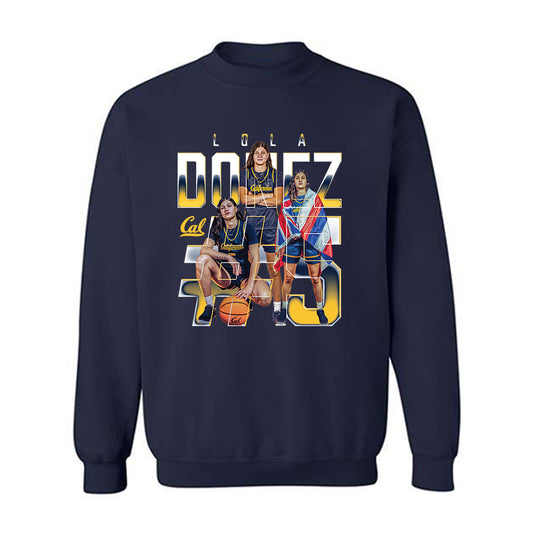 UC Berkeley - NCAA Women's Basketball : Lola Donez - Player Collage Crewneck Sweatshirt-0