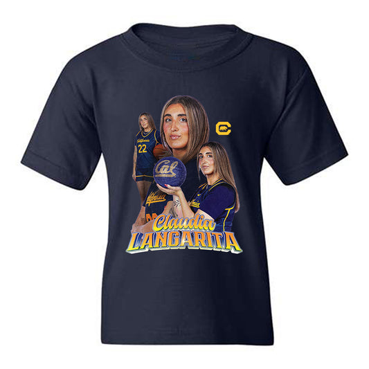 UC Berkeley - NCAA Women's Basketball : Claudia Langarita - Youth T-Shirt-0