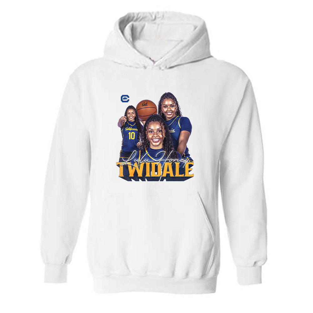 UC Berkeley - NCAA Women's Basketball : Lulu Twidale - Player Collage Hooded Sweatshirt-0