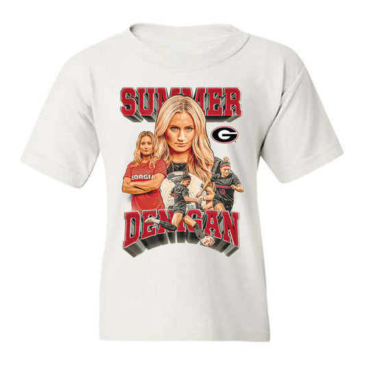 Georgia - NCAA Women's Soccer : Summer Denigan - Player Collage Youth T-Shirt-0