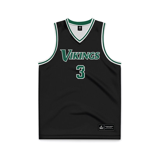 Cleveland State - NCAA Men's Basketball : Tre Beard - Black Basketball Jersey-0