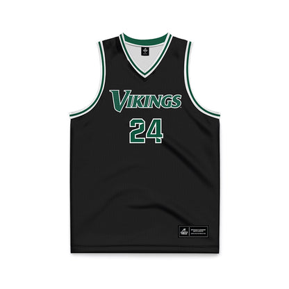 Cleveland State - NCAA Men's Basketball : Kamari Jones - Black Basketball Jersey-0