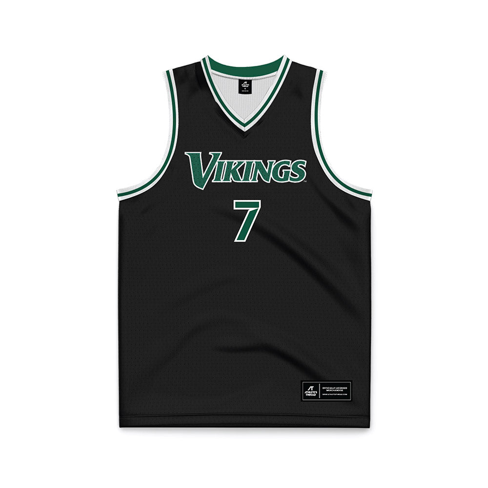 Cleveland State - NCAA Men's Basketball : Dayan Nessah - Black Basketball Jersey-0