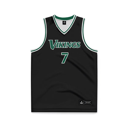 Cleveland State - NCAA Men's Basketball : Dayan Nessah - Black Basketball Jersey-0