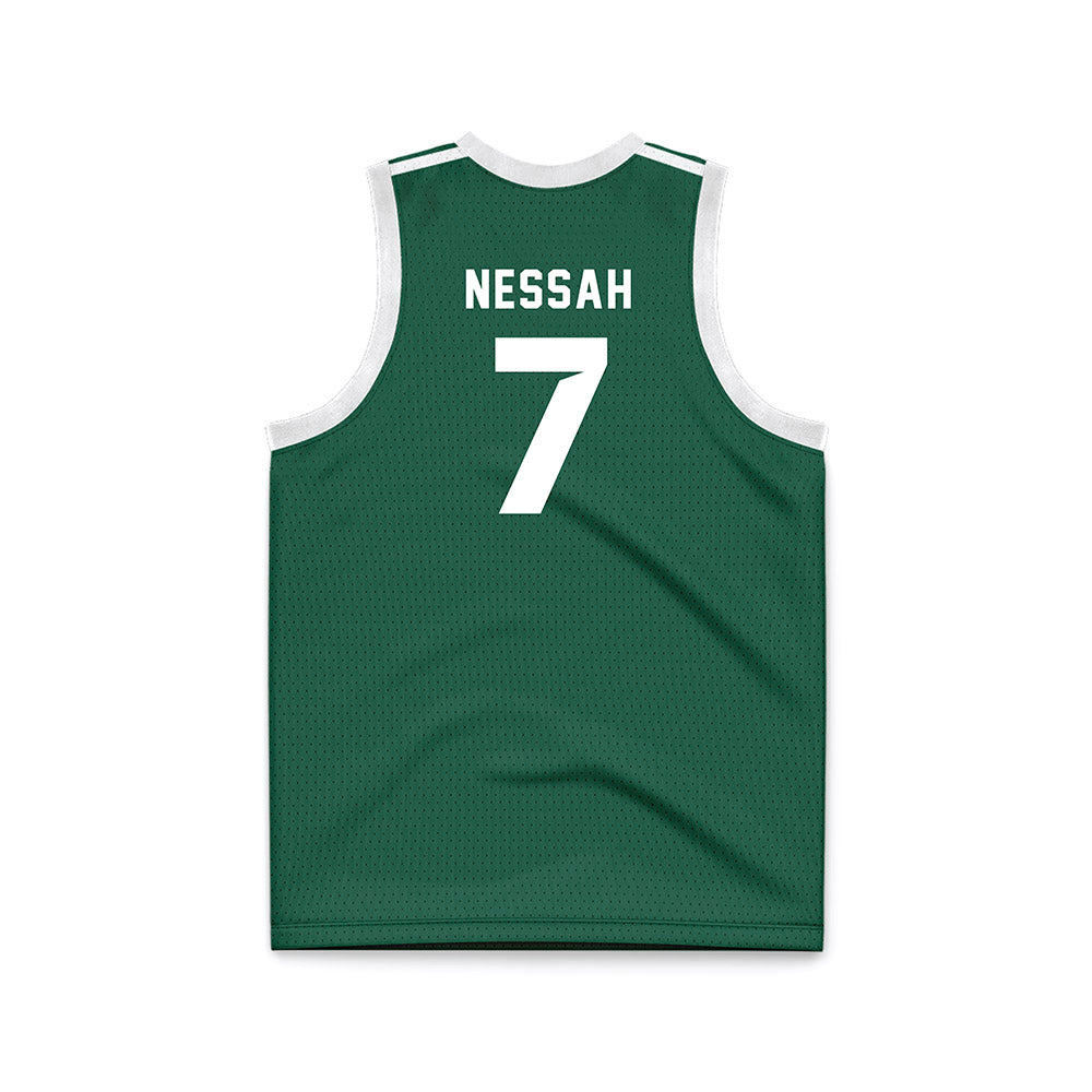 Cleveland State - NCAA Men's Basketball : Dayan Nessah - Green Basketball Jersey-1