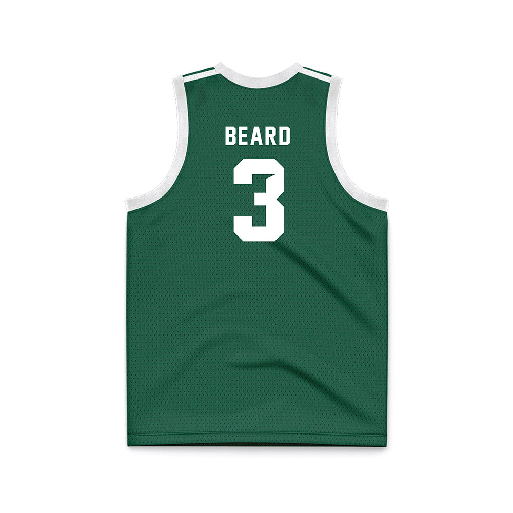 Cleveland State - NCAA Men's Basketball : Tre Beard - Green Basketball Jersey-1