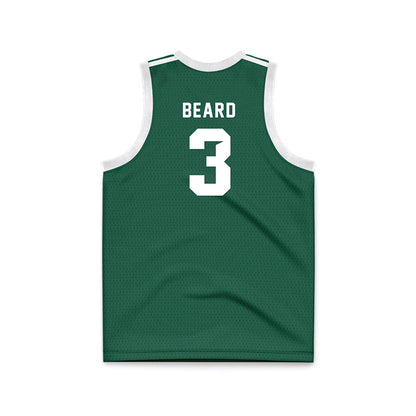 Cleveland State - NCAA Men's Basketball : Tre Beard - Green Basketball Jersey-1