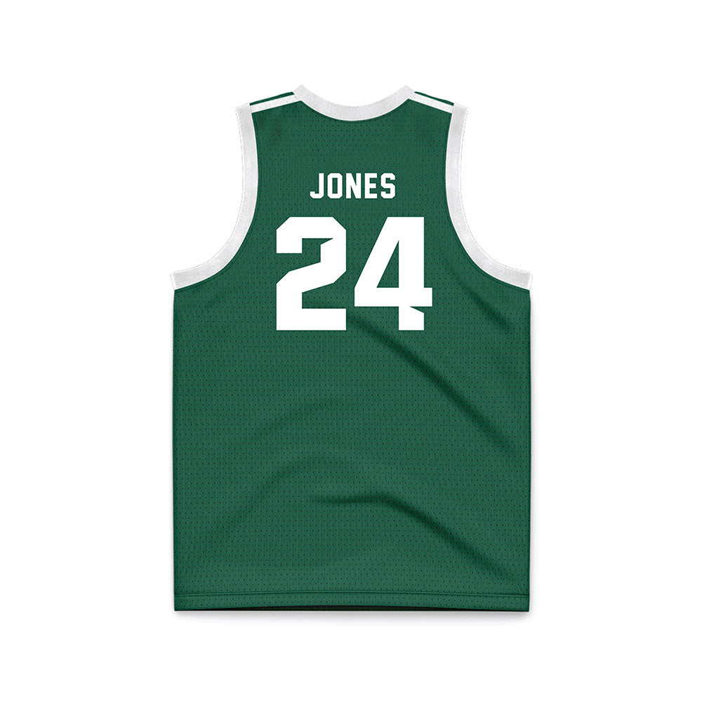 Cleveland State - NCAA Men's Basketball : kamari jones - Green Basketball Jersey-1