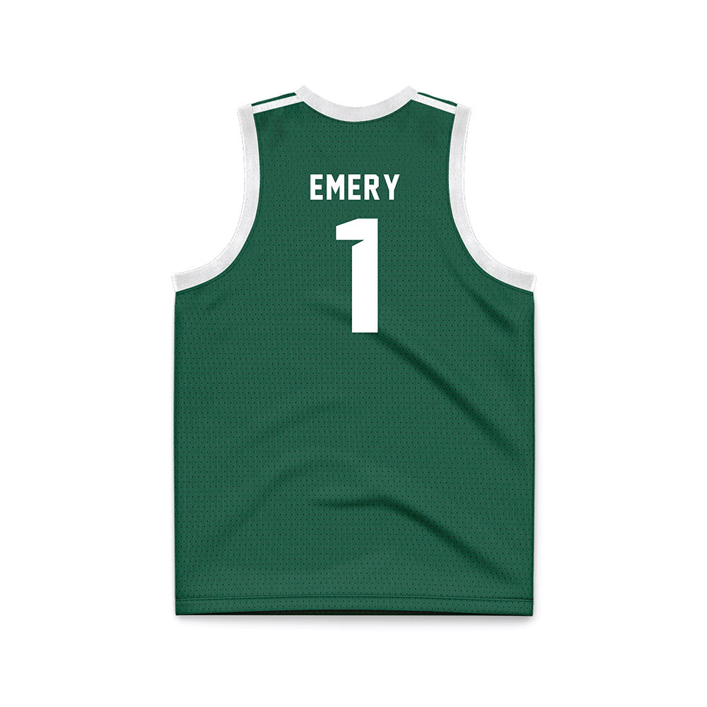 Cleveland State - NCAA Men's Basketball : ice Emery - Green Basketball Jersey-1