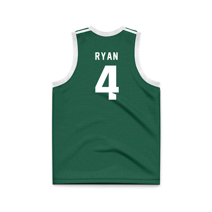 Cleveland State - NCAA Men's Basketball : Preist Ryan - Green Basketball Jersey-1
