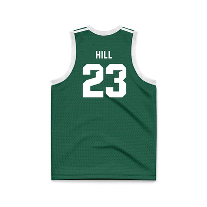 Cleveland State - NCAA Men's Basketball : Manny Hill - Green Basketball Jersey-1