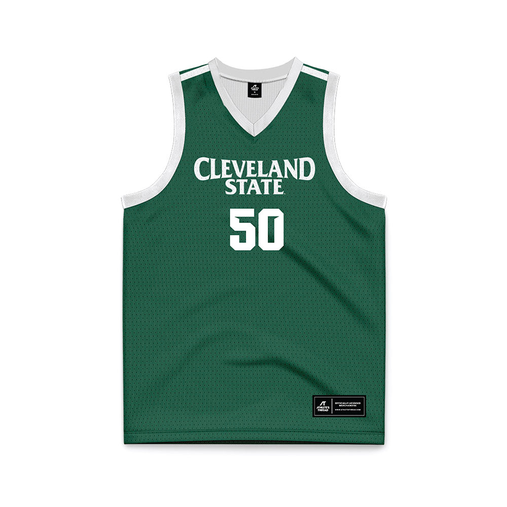 Cleveland State - NCAA Men's Basketball : Kevo St.Hilaire - Green Basketball Jersey-0