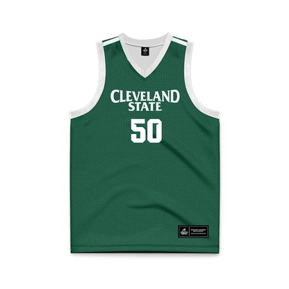 Cleveland State - NCAA Men's Basketball : Kevo St.Hilaire - Green Basketball Jersey-0