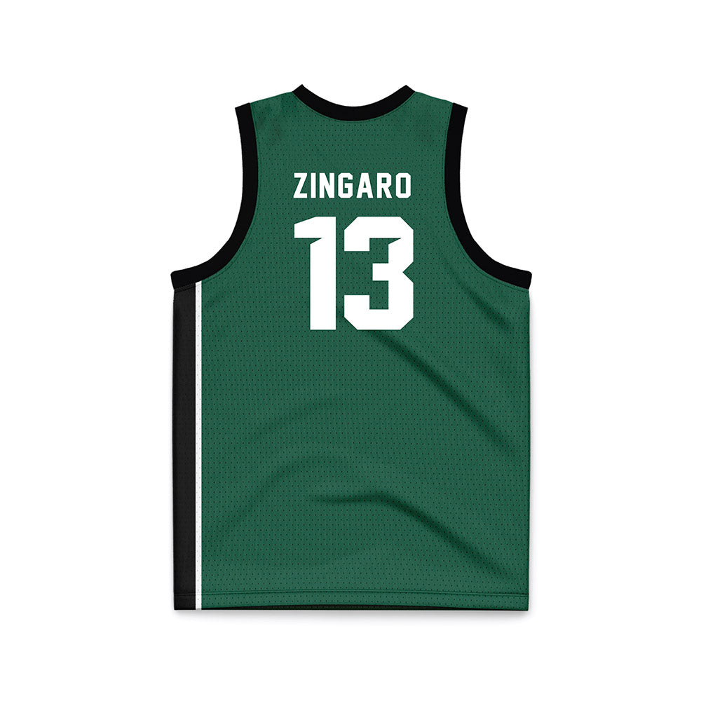 Cleveland State - NCAA Women's Basketball : Izabella Zingaro - Green Basketball Jersey-1