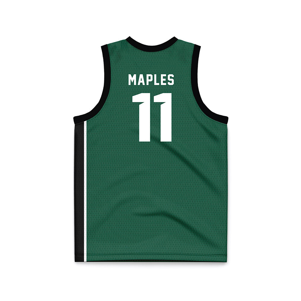 Cleveland State - NCAA Women's Basketball : Colbi Maples - Green Basketball Jersey-1