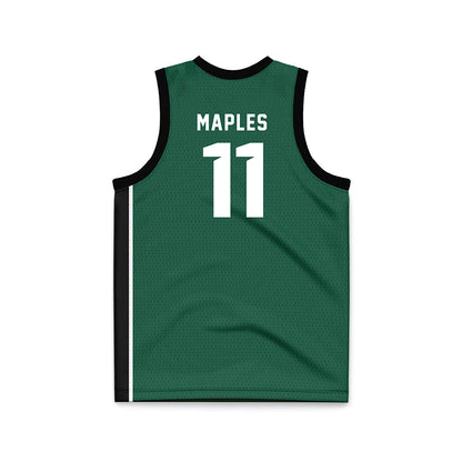 Cleveland State - NCAA Women's Basketball : Colbi Maples - Green Basketball Jersey-1