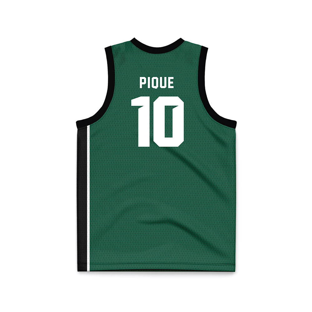 Cleveland State - NCAA Women's Basketball : Paula Pique - Green Basketball Jersey-1