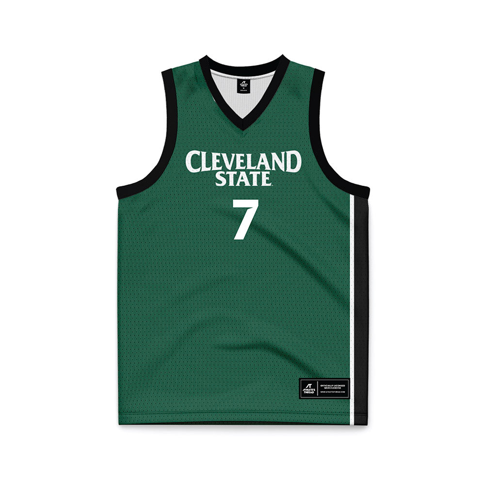 Cleveland State - NCAA Women's Basketball : Hanna Medina Kajevic - Green Basketball Jersey-0