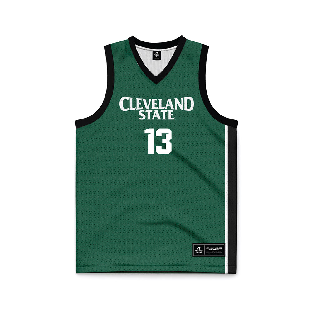 Cleveland State - NCAA Women's Basketball : Izabella Zingaro - Green Basketball Jersey-0