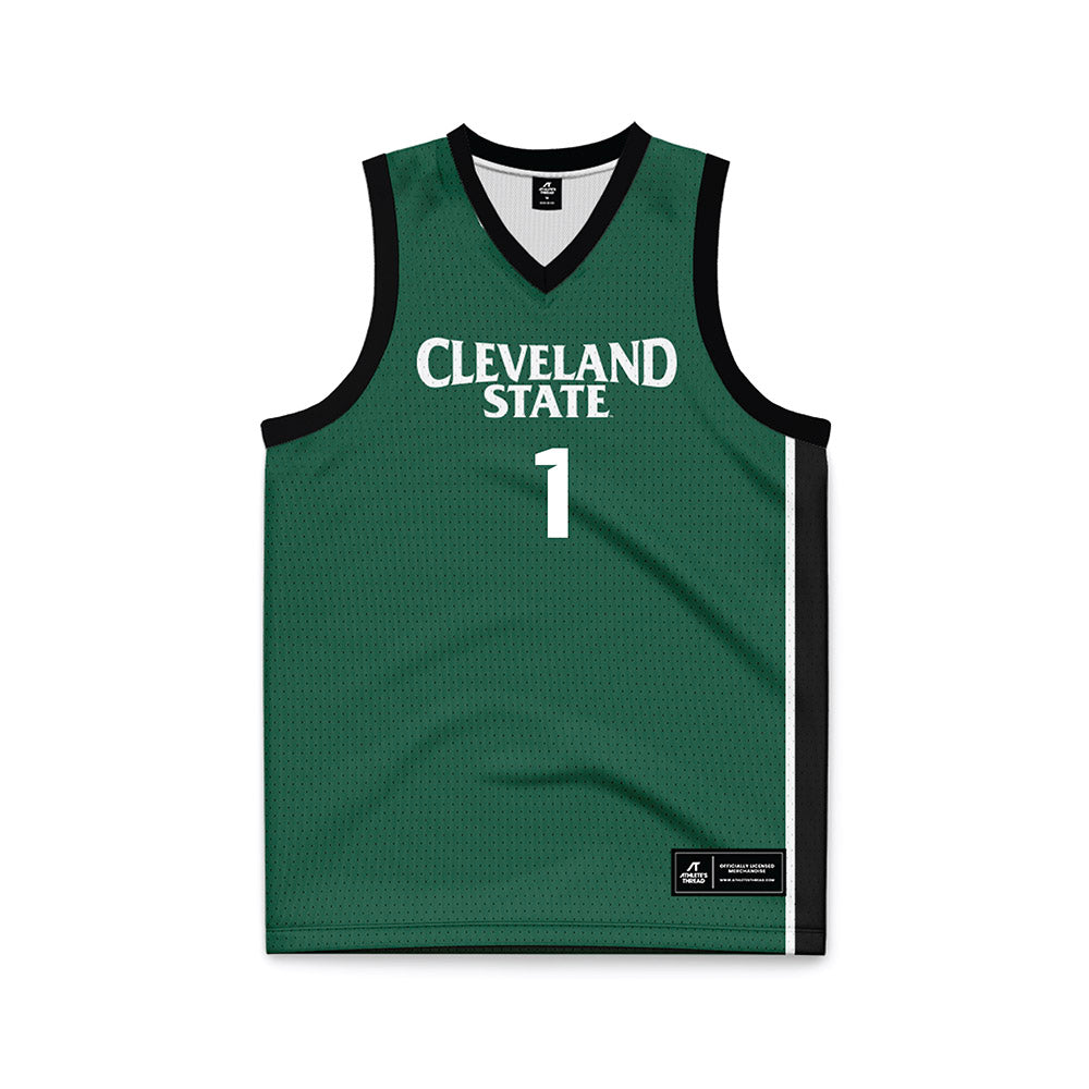 Cleveland State - NCAA Women's Basketball : Colby Guinta - Green Basketball Jersey-0
