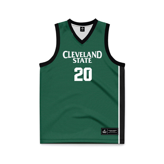 Cleveland State - NCAA Women's Basketball : Laurel Rockwood - Green Basketball Jersey-0