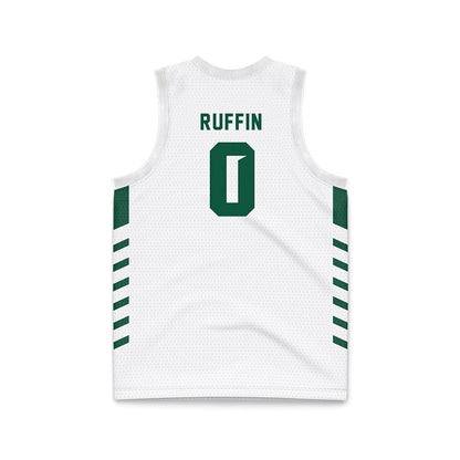 Cleveland State - NCAA Women's Basketball : Queen Ruffin - White Retro Basketball Jersey-1