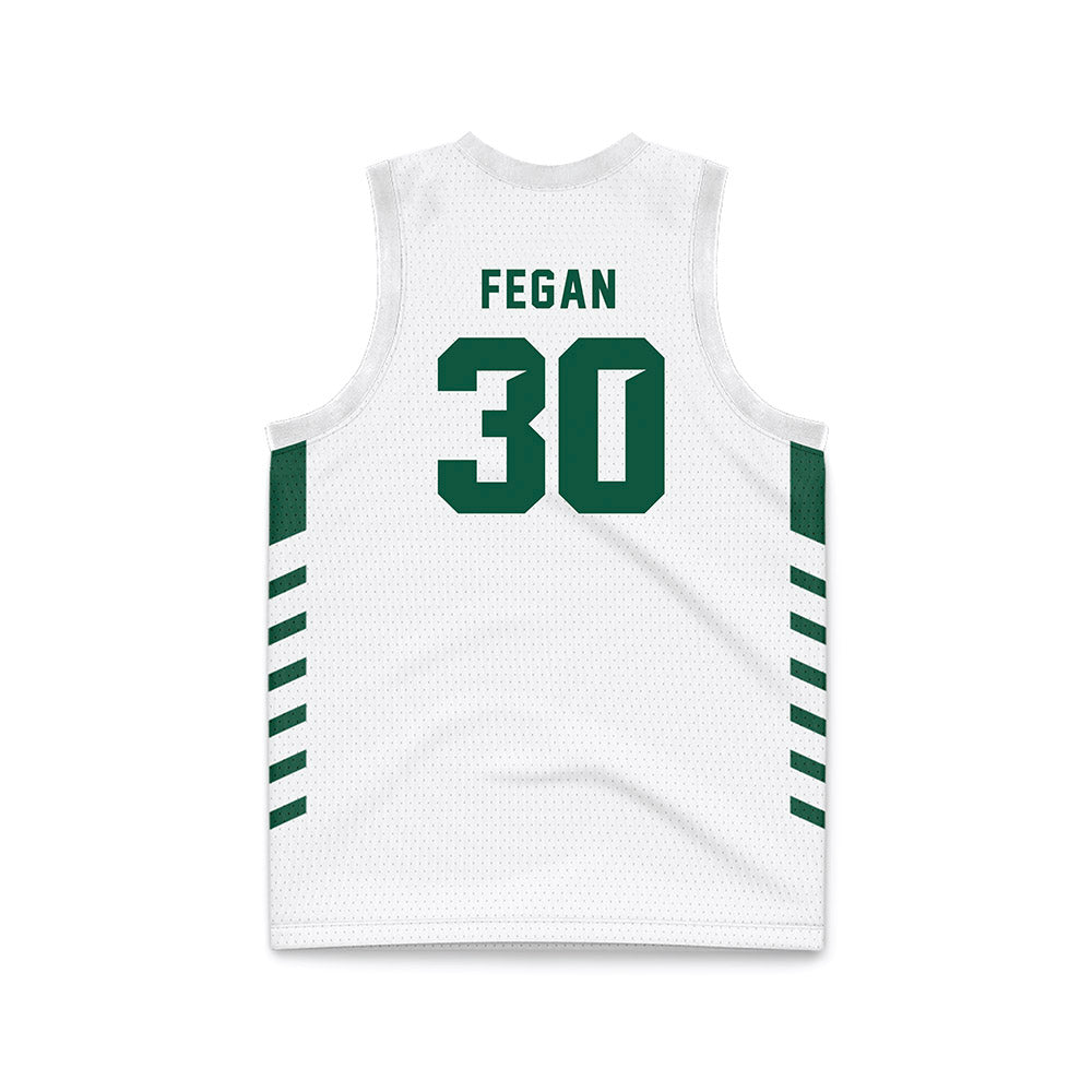Cleveland State - NCAA Women's Basketball : Macey Fegan - White Retro Basketball Jersey-1