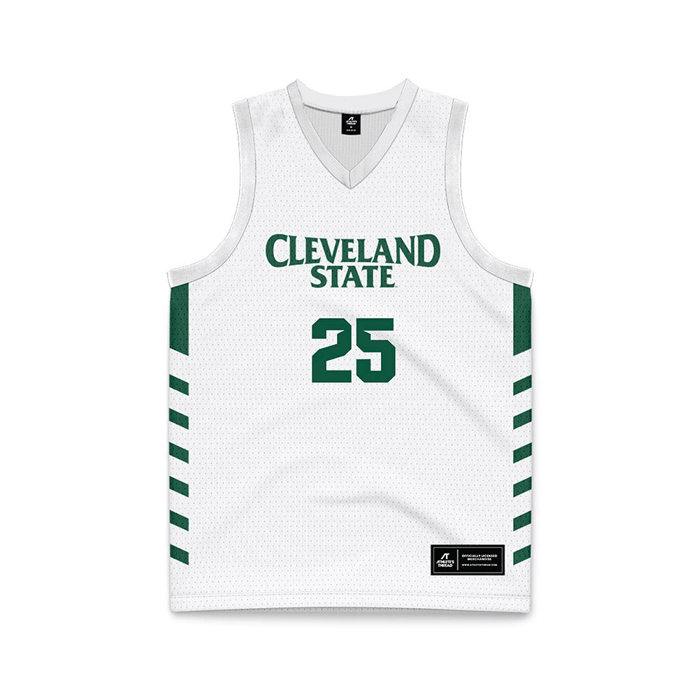 Cleveland State - NCAA Women's Basketball : Ella Van Weelden - White Retro Basketball Jersey-0