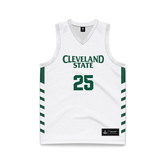 Cleveland State - NCAA Women's Basketball : Ella Van Weelden - White Retro Basketball Jersey-0