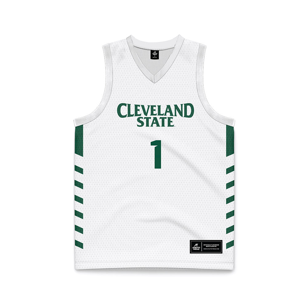 Cleveland State - NCAA Women's Basketball : Colby Guinta - White Retro Basketball Jersey-0